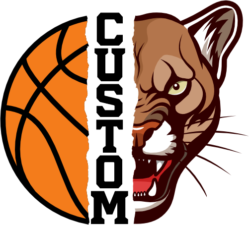 (145-1J-29) Cougar Split Mascot Basketball