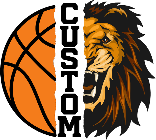 (145-1J-30) Lion Split Mascot Basketball