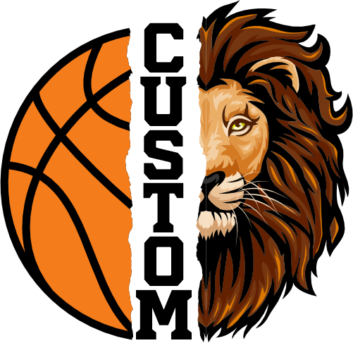 (145-1J-31) Lion Split Mascot Basketball