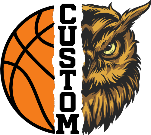 (145-1J-37) Owl Split Mascot Basketball