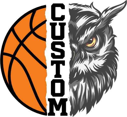 (145-1J-38) Owl Split Mascot Basketball