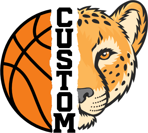 (145-1J-41) Cheetah Split Mascot Basketball