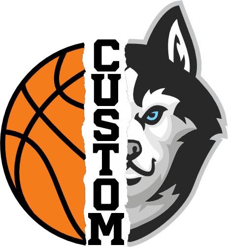 (145-1J-43) Husky Split Mascot Basketball