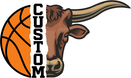 (145-1J-46) Longhorn Split Mascot Basketball