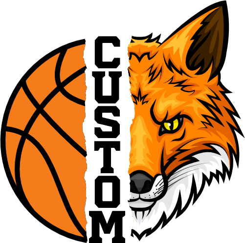 (145-1J-47) Fox Split Mascot Basketball
