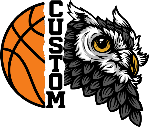 (145-1J-60) Owl Split Mascot Basketball