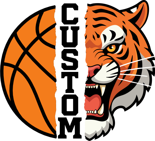 (145-1J-61) Tiger Split Mascot Basketball