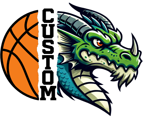 (145-1J-62) Dragon Split Mascot Basketball