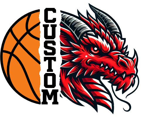 (145-1J-64) Dragon Split Mascot Basketball