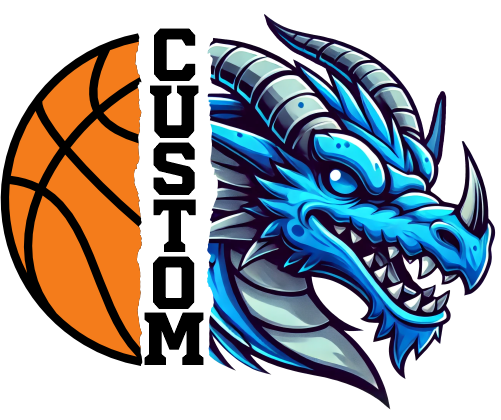 (145-1J-66) Dragon Split Mascot Basketball