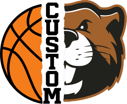 (145-1J-73) Beaver Split Mascot Basketball