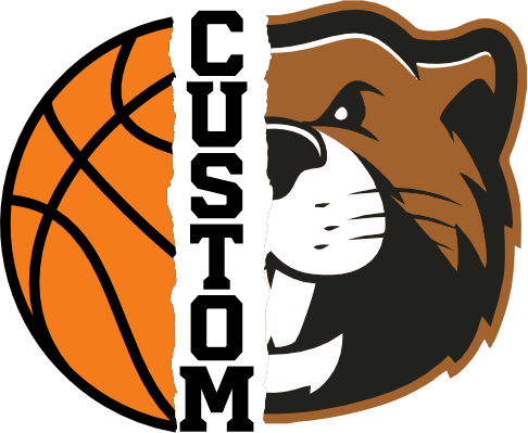 (145-1J-73) Beaver Split Mascot Basketball