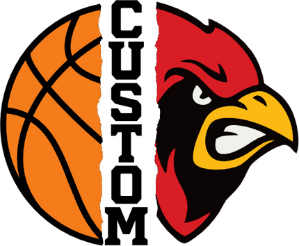 (145-1J-75) Cardinal Split Mascot Basketball