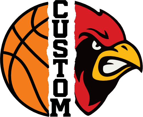 (145-1J-75) Cardinal Split Mascot Basketball