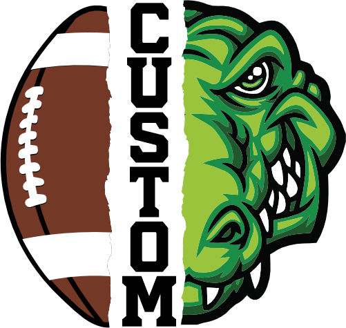 (145-1i-03) Gator Split Mascot Football