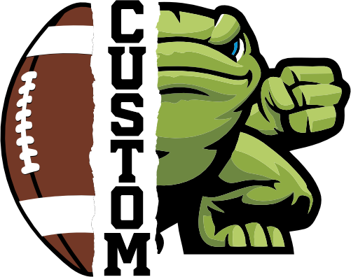 (145-1i-08) Frog Split Mascot Football