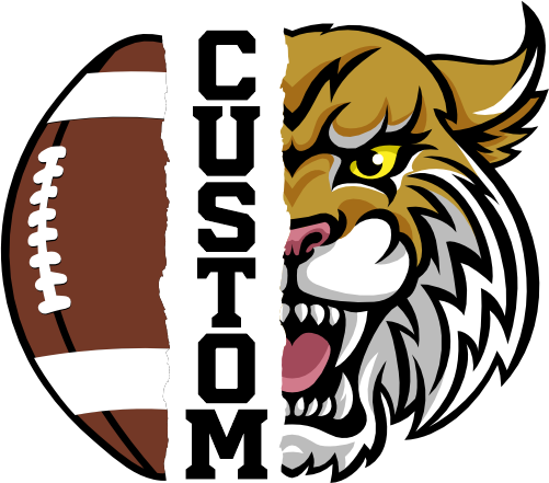 (145-1i-11) Wildcat Split Mascot Football