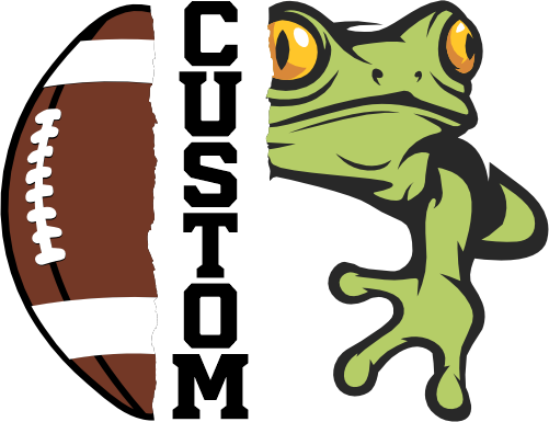 (145-1i-12) Frog Split Mascot Football