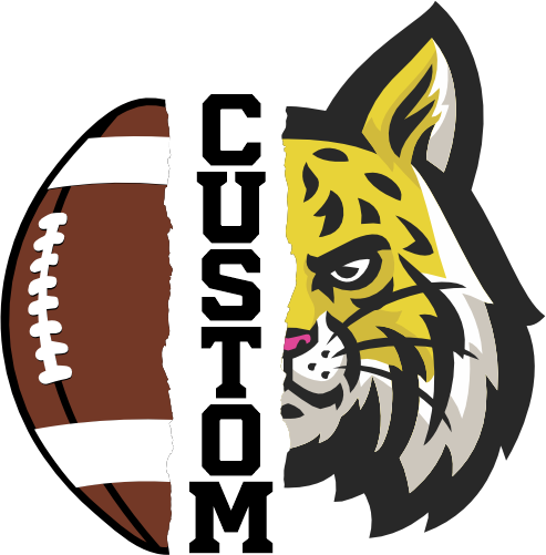 (145-1i-16) Wildcat Split Mascot Football