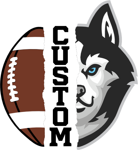 (145-1i-43) Husky Split Mascot Football