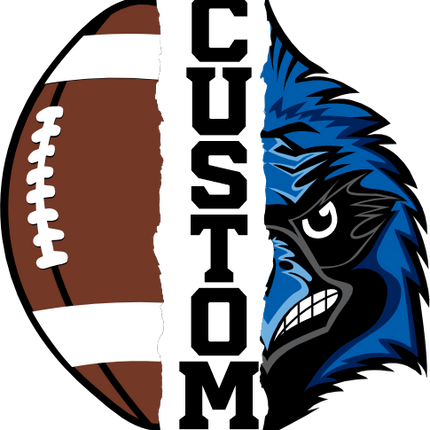 (145-1i-49) Blue Jay Split Mascot Football