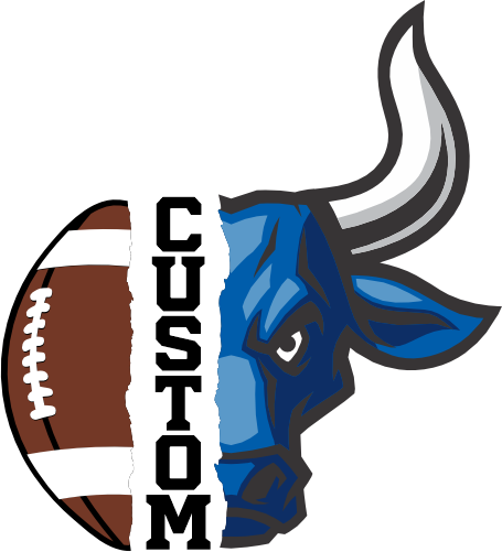 (145-1i-51) Bull Split Mascot Football
