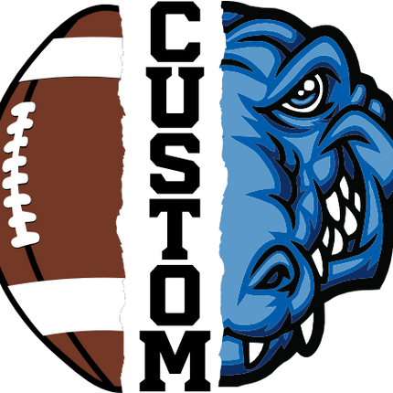 (145-1i-52) Gator Split Mascot Football