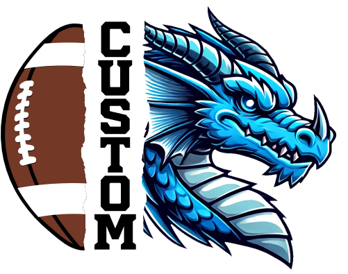 (145-1i-65) Dragon Split Mascot Football