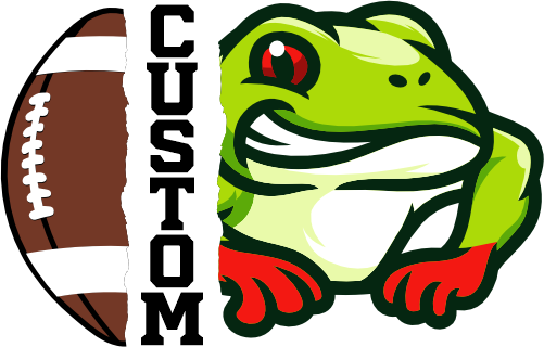 (145-1i-67) Frog Split Mascot Football