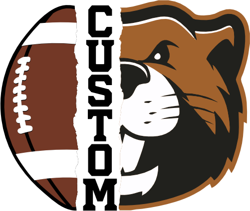 (145-1i-73) Beaver Split Mascot Football