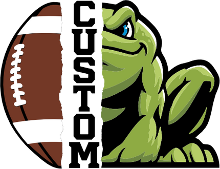 (145-1i-08-2) Frog Split Mascot Football