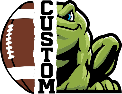 (145-1i-08-2) Frog Split Mascot Football