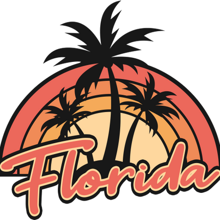 (117-05-C) Florida Retro Sunset