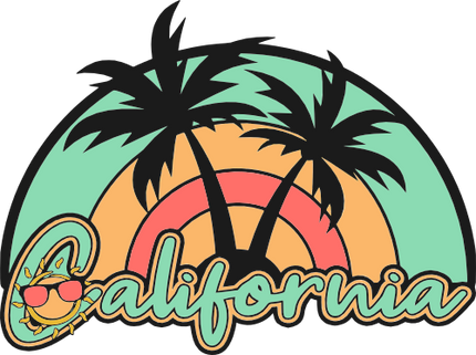 (117-05-D) California Retro Sunset