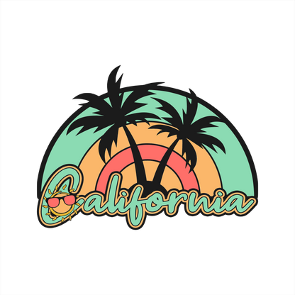 (s117-5D) California Retro Sunset