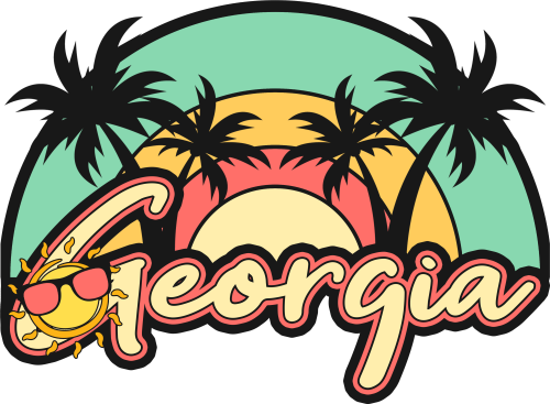 (s117-5A) Georgia Retro Sunset
