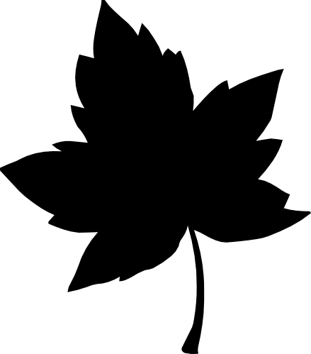 (118-A) Maple Leaf Silhouette
