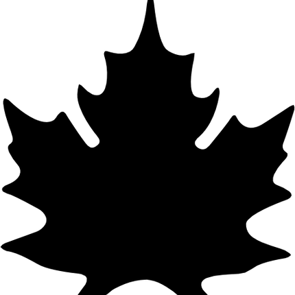(118-D) Maple Leaf Silhouette