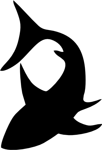 (s120-1-H) Shark Silhouette
