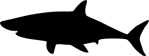 (s120-1-I) Shark Silhouette