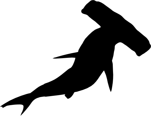 (s120-1-N) Shark Silhouette