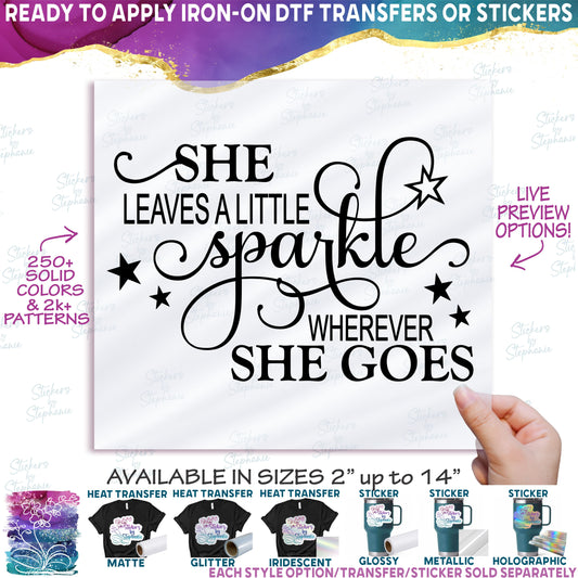 (s121-C) She Leaves a Little Sparkle Wherever She Goes
