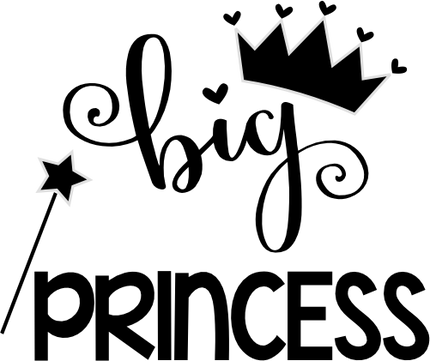 (122-C1) Princess Crown Tiara Wand Custom Text