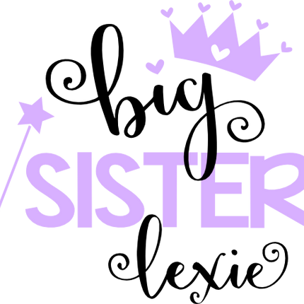 (122-C1) Princess Crown Tiara Wand Custom Text