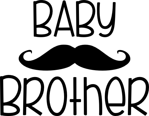 (122-E) Mustache Custom Text