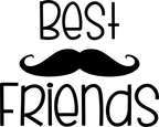 (122-E) Mustache Custom Text