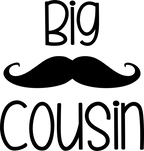 (122-E) Mustache Custom Text