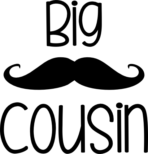 (122-E) Mustache Custom Text