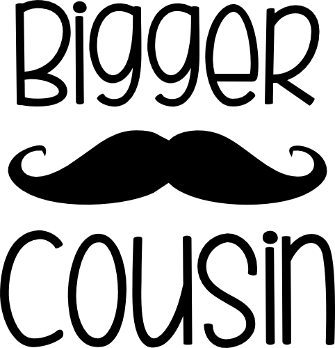 (122-E) Mustache Custom Text