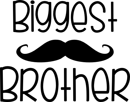 (122-E) Mustache Custom Text